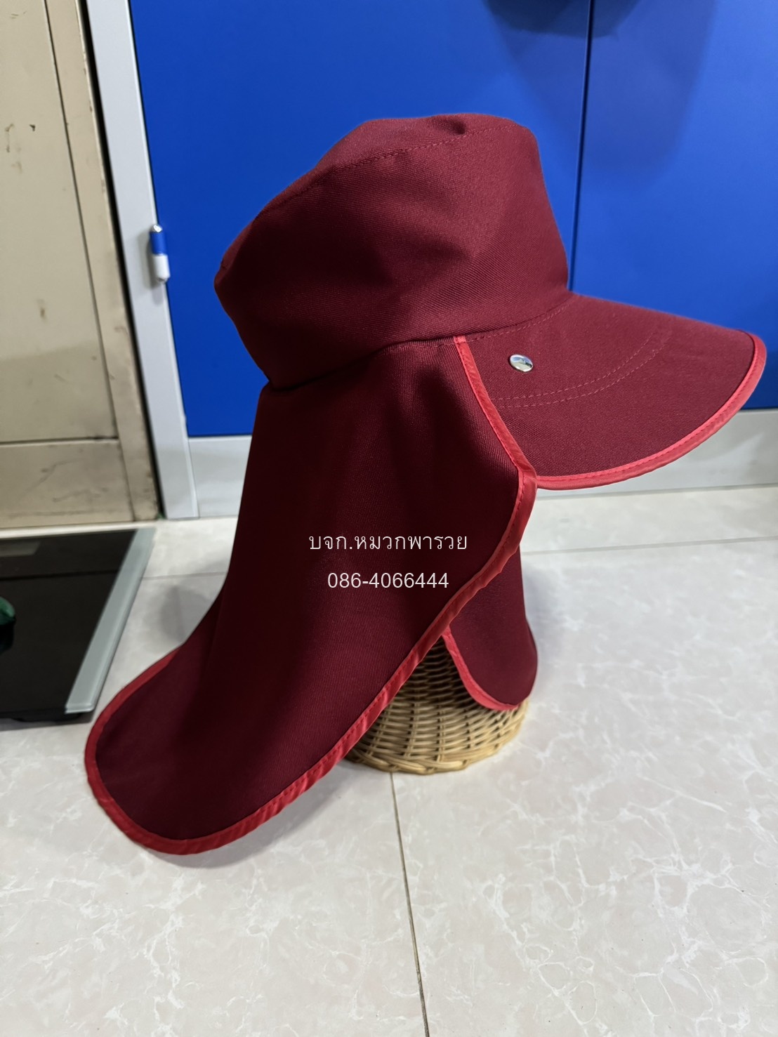 หมวกคลุมหน้าทรงค้างคาว หมวกคลุมหน้ากันแดดถอดแยกชิ้นได้