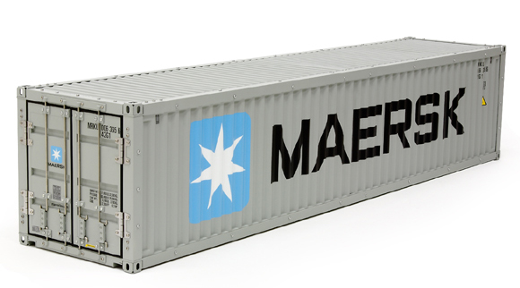 MAERSK 40-Ft Container for Tamiya 1/14 Scale Container Semi-Trailer.