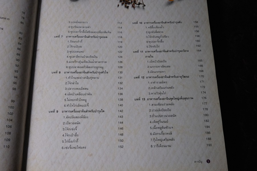 อาหารเครื่องยาจีน หลักโภชนาการ พร้อมสูตรอาหารอายุวัฒนะ ปกเเข็ง ปี 2541