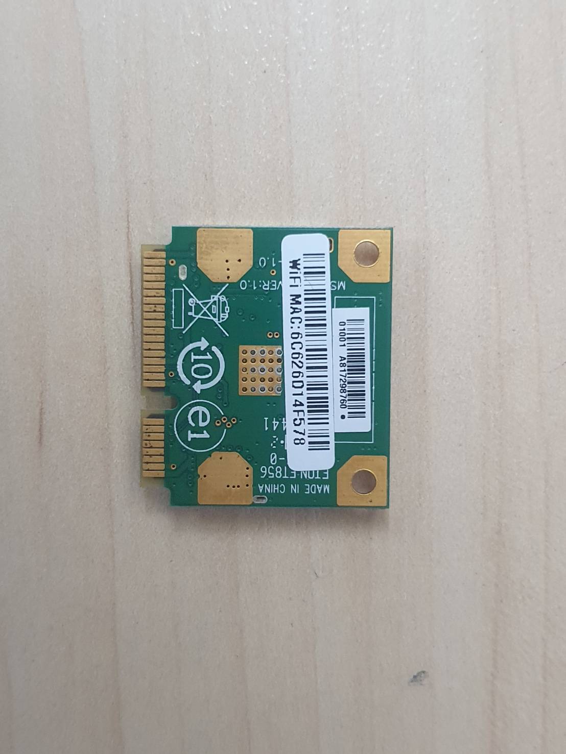 การ์ดเครือข่าย Realtek RTL8191SE ไร้สาย WIFI การ์ดสำหรับ โน๊ตบุ๊ค