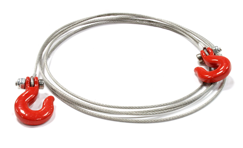 Realistic Cable & Hook Set for 1/10 Size Scale Crawler Truck
