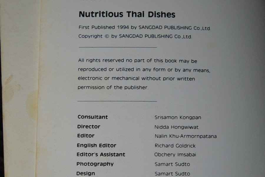 Nutritions Thai Dishes (ฉบับมี 2 ภาษา) หนา 103 หน้า ปี 1994