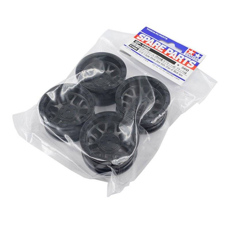 CC-02 12-Spoke Wheels (26mm Width, Offset +6) (Black) 4pcs.