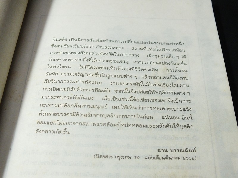 ปีนตลิ่ง โดย รงค์ วงษ์สวรรค์ ปี 2533