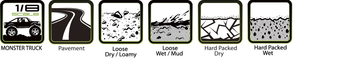 MT-Uphill 3.8" Tires (Sport Compound), Mounted on Black 1/2" Offset Rim (2Pcs.)