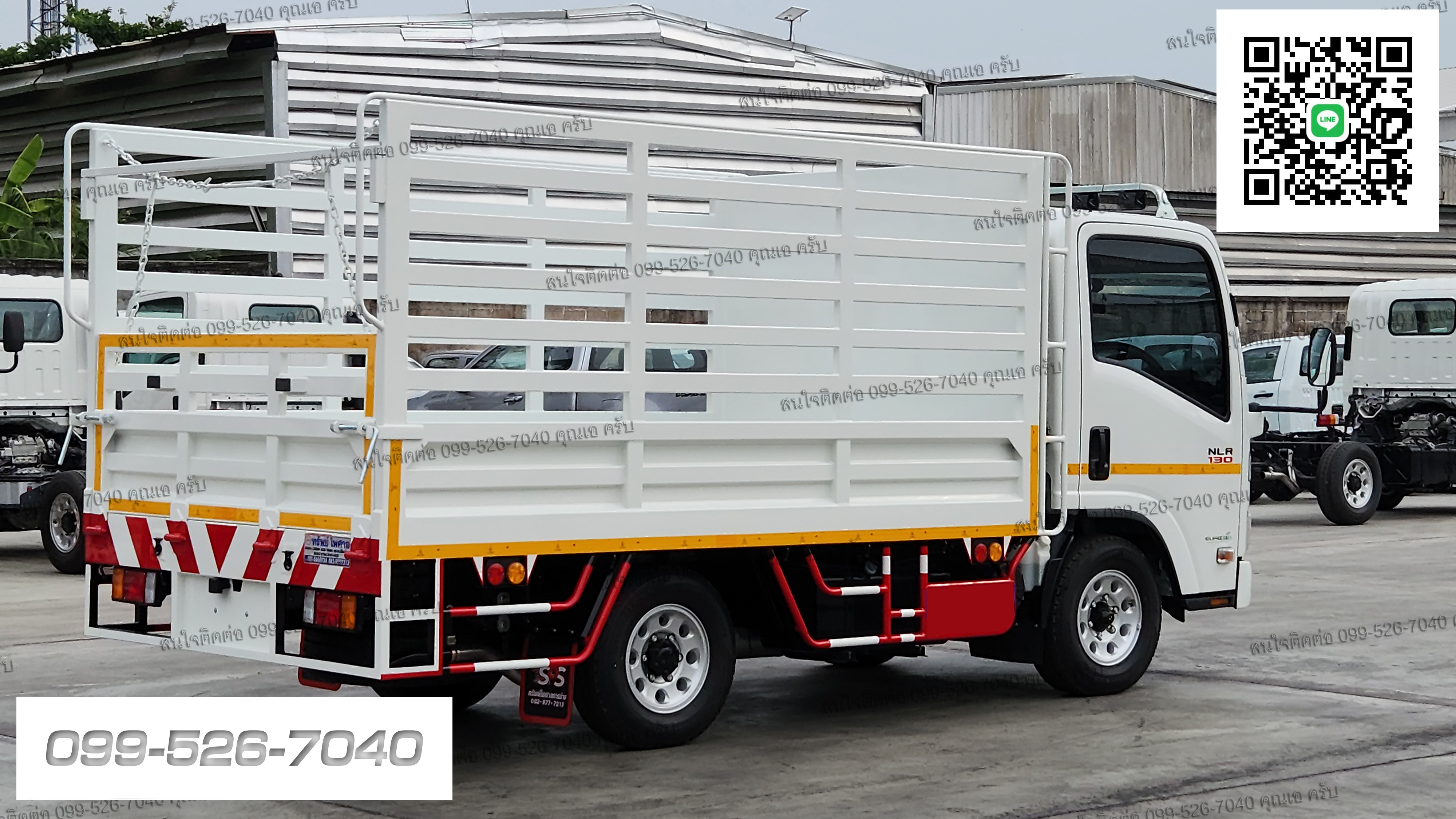 4ล้อ จัมโบ้ NLR 130 ISUZU กระบะพื้นเหล็กคอกเหล็กกล่อง ยูโร 3