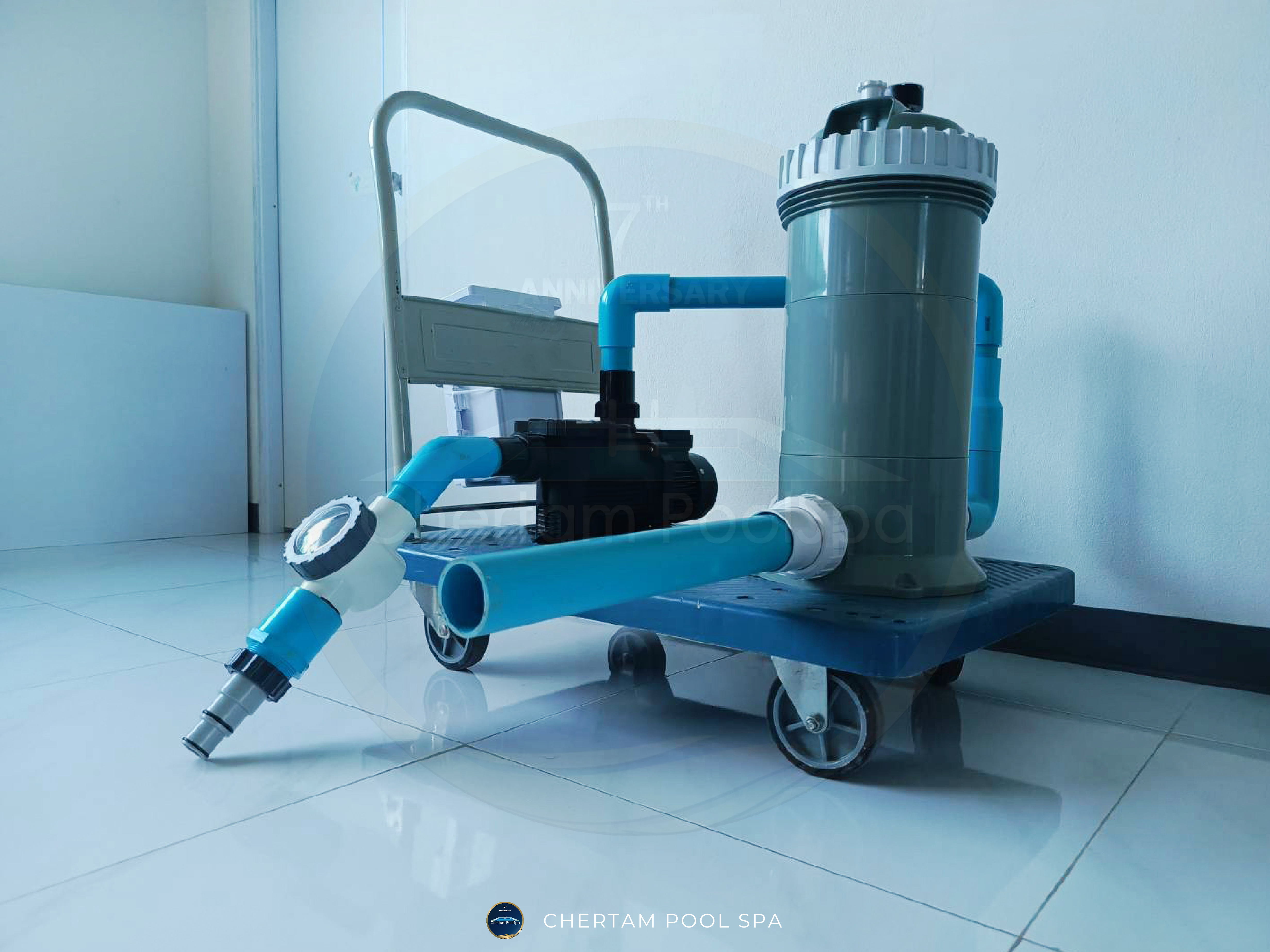 ชุดโมบายทำความสะอาดสระว่ายน้ำ Cartridge Mobile Pool Cleaner