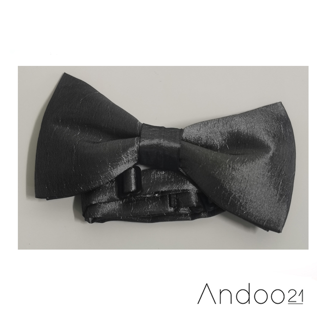 BT467 - Black gray - สีเทาดำ ผ้าไหมเทียม เกรด A