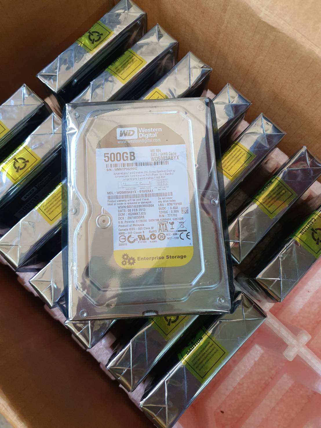 ฮาร์ดดิสก์ WD BLACK 500GB Z(WD5003ABYX)