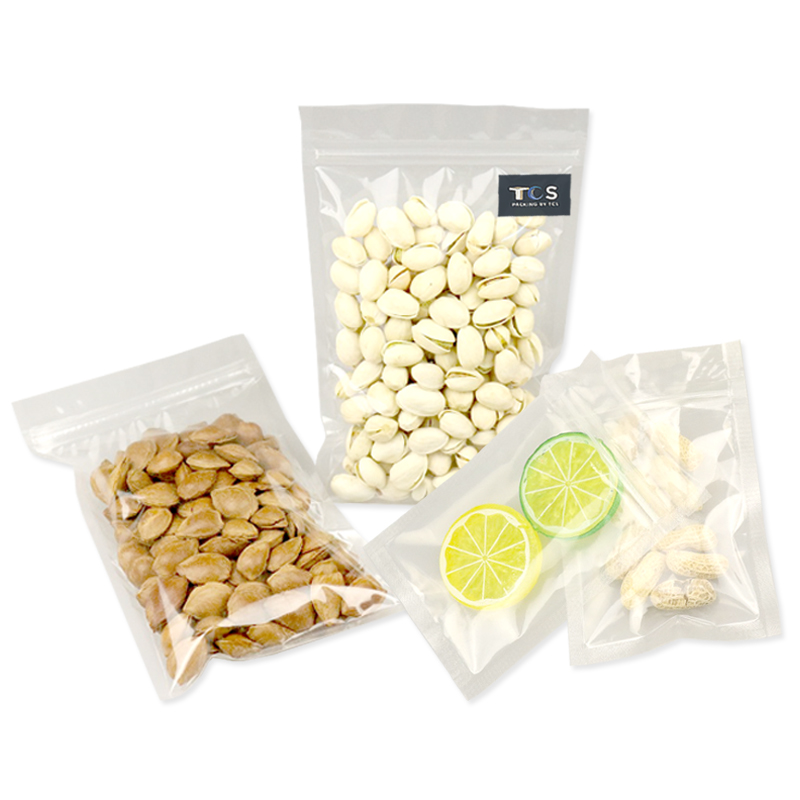 ถุงพลาสติกใสซิปล็อค ต้้งไม่ได้ (ก้นแบน)