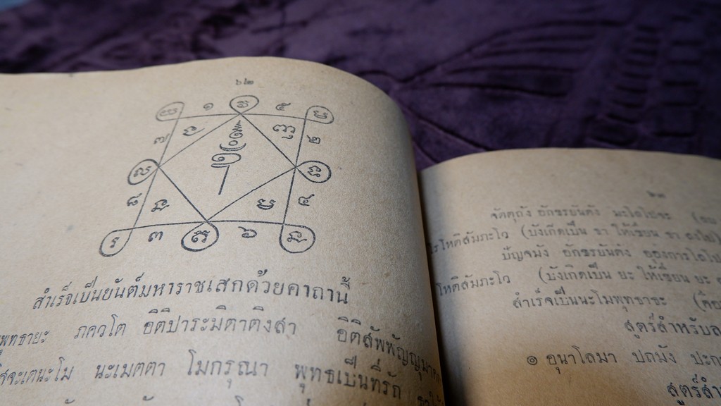 พระตำหรับวิเศษ คำภีร์มหาพุทธาคม โดย อ.เทพย์ สาริกบุตร ปี 2493 (สอบถามสถานะ)