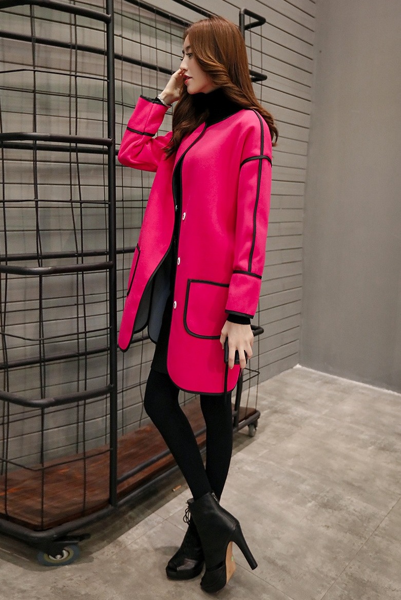 พรีออเดอร์ - เสื้อแจ็คเก็ตสไตล์เกาหลี Pre - CT717 (สีบานเย็น)