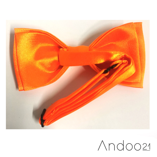 BT465 - Orange - หูกระต่าย สีส้ม เนื้อผ้าผิวมัน เรียบ เกรด A