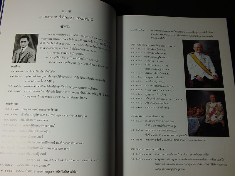สัญญาธรรมานุสรณ์ อนุสรณ์งานพระราชทานเพลิงศพ นายสัญญา ท่านผู้หญิงพงา ธรรมศักดิ์ หนา 392 หน้า ปี 2545