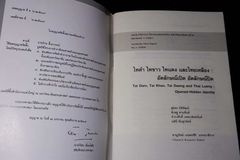 ไทดำ ไทขาว ไทเเดง เเละไทยเหลือง โดย ชาญวิทย์ เกษตรศิริ ปี 2551