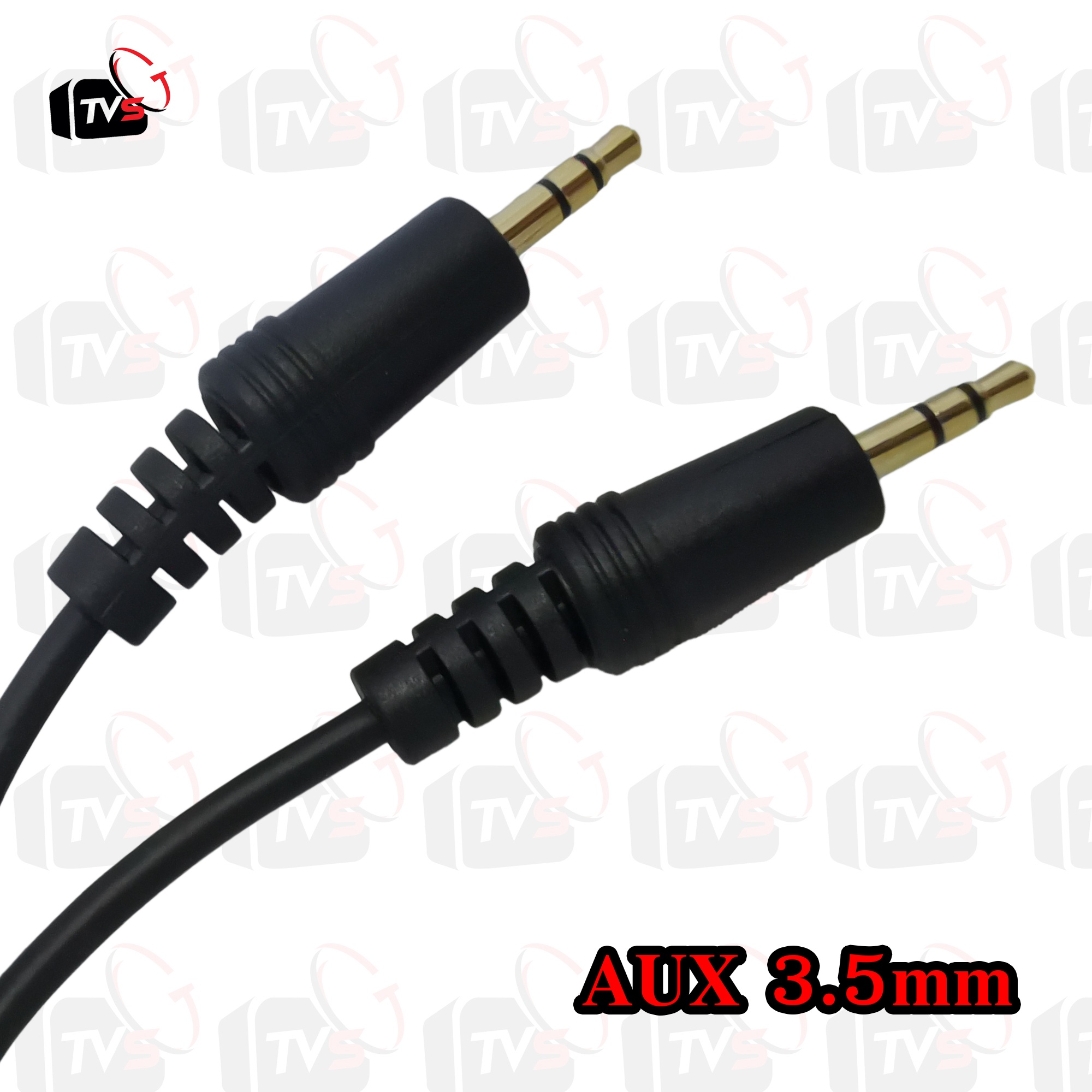 สาย สัญญาณ เสียง AUX 3.5mm ตัวผู้-ตัวผู้ ยาว 1.5 เมตร สีดำ สำหรับต่อมือถือ ลำโพง คอมพิวเตอร์