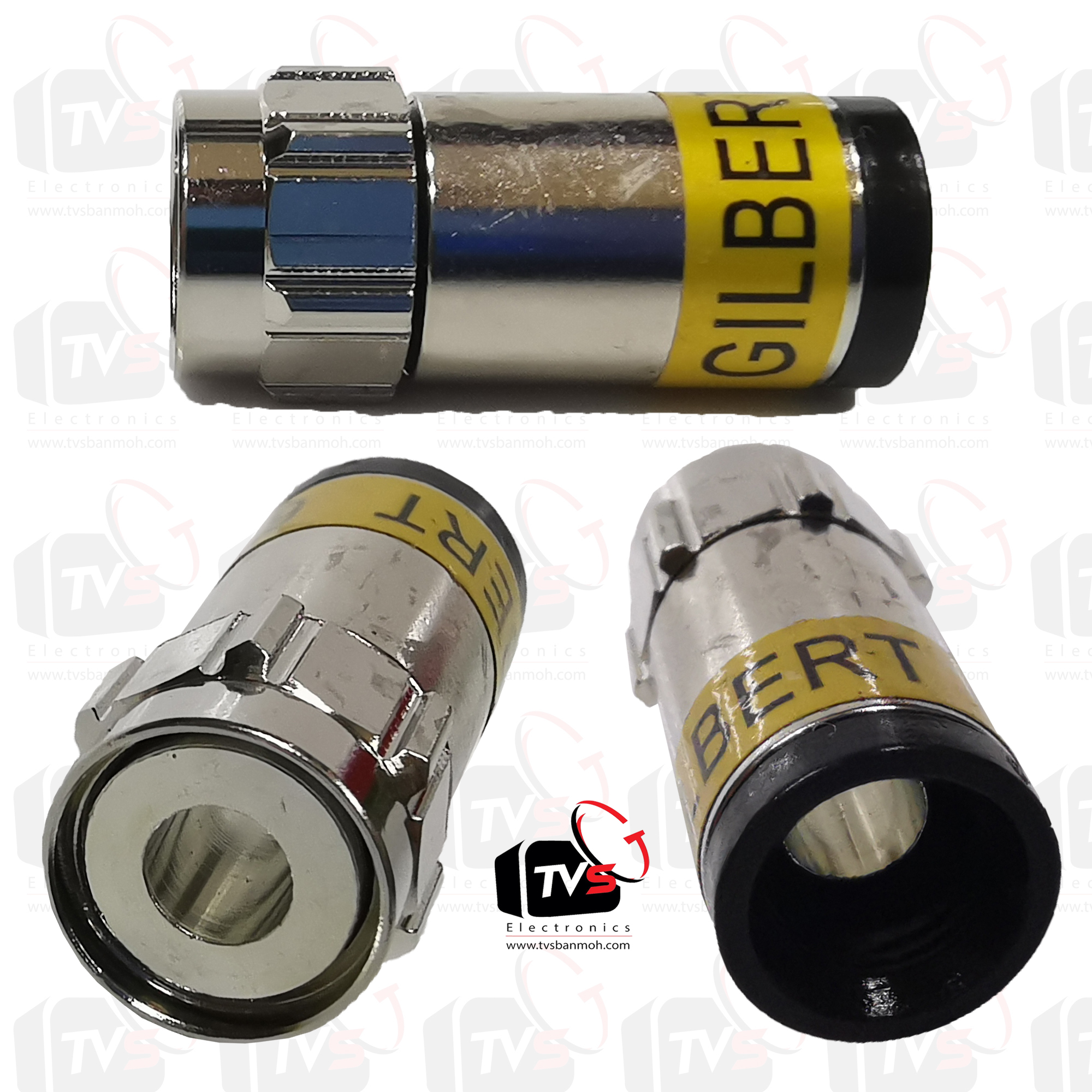 ชุดแจ็ค F-Type แบบบีบอัด สำหรับสายRG6 20ตัว