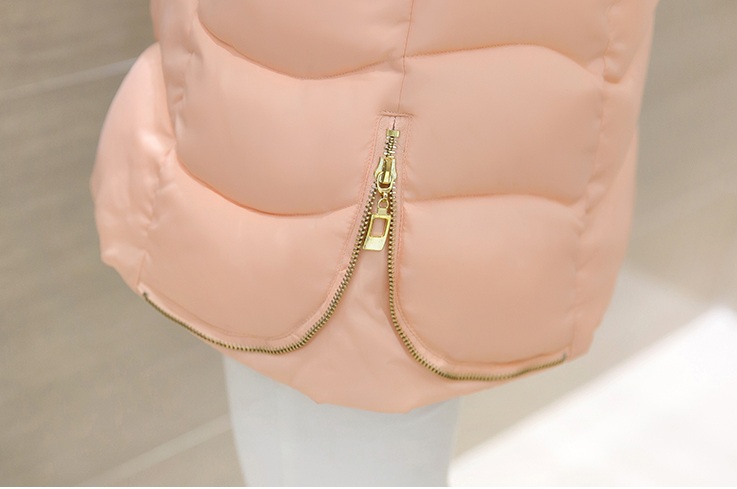 พรีออเดอร์ - เสื้อกันหนาวสไตล์เกาหลีบุนวม Pre - CT737 (สีโอรส)