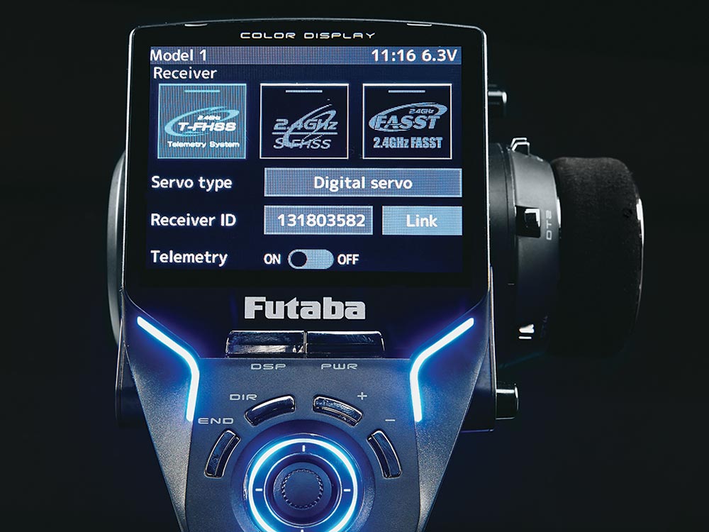 Futaba 4PX 2.4 GHz Telemetry System.