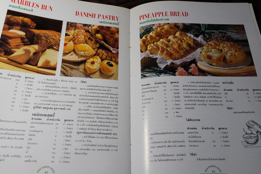 ตำราทำขนม จากเเป้งสาลีไทย โดย บ.อุสาหกรรมเเป้งข้าวสาลีไทย ปกเเข็ง 172 หน้า