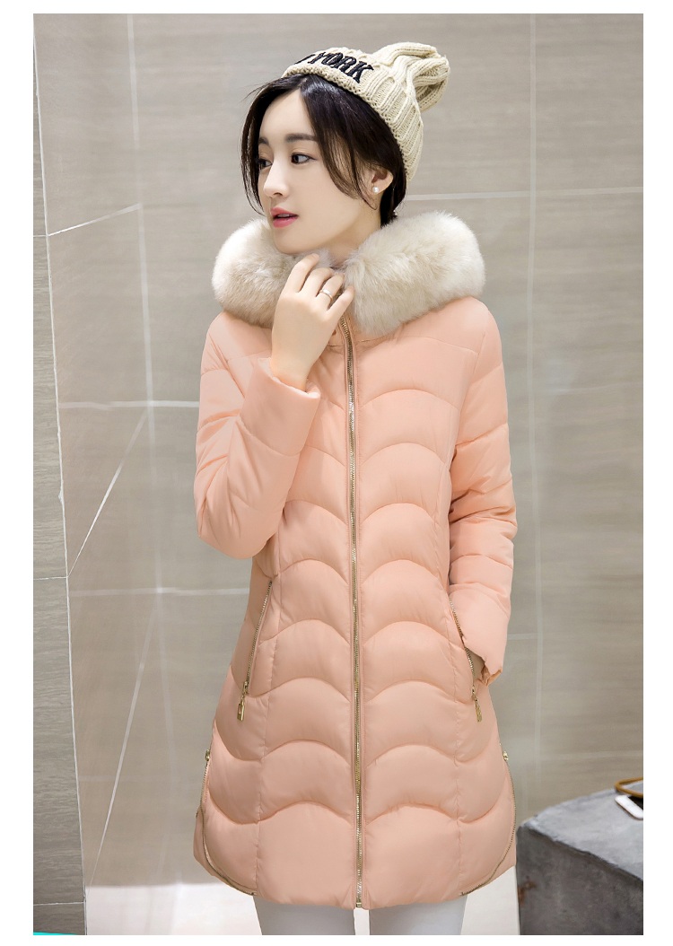 พรีออเดอร์ - เสื้อกันหนาวสไตล์เกาหลีบุนวม Pre - CT737 (สีโอรส)