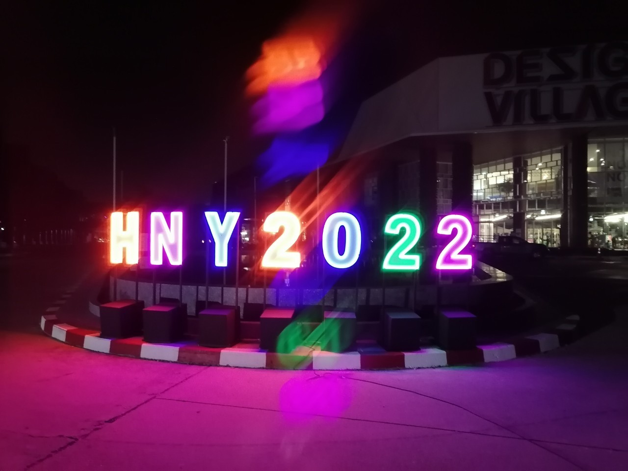 งานป้ายไฟปีใหม่ ป้ายไฟ HAPPY NEW YEAR