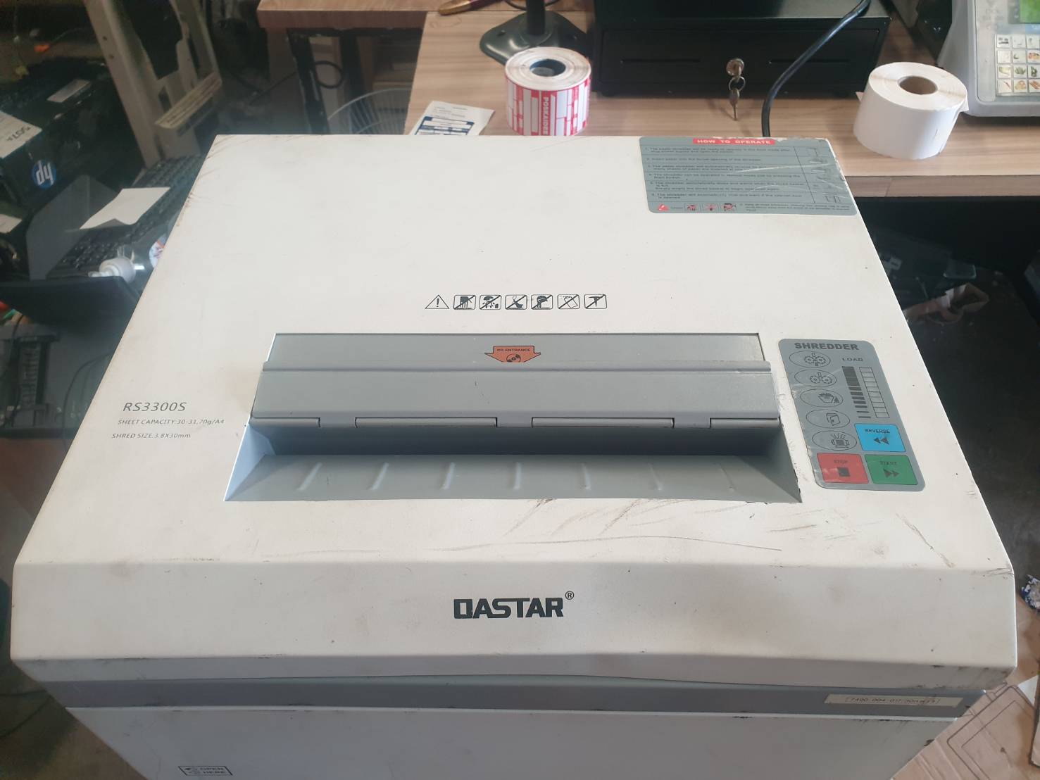 เครื่องทำลายเอกสาร OASTAR RS-3300 S มือสอง