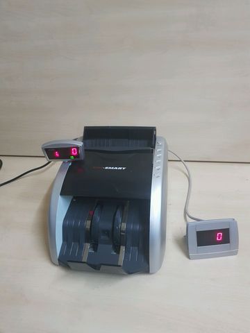 UNI-SMART รุ่น US-3300 เครื่องนับธนบัตร ตรวจปลอมอัตโนมัติ (สีเทาดำ)