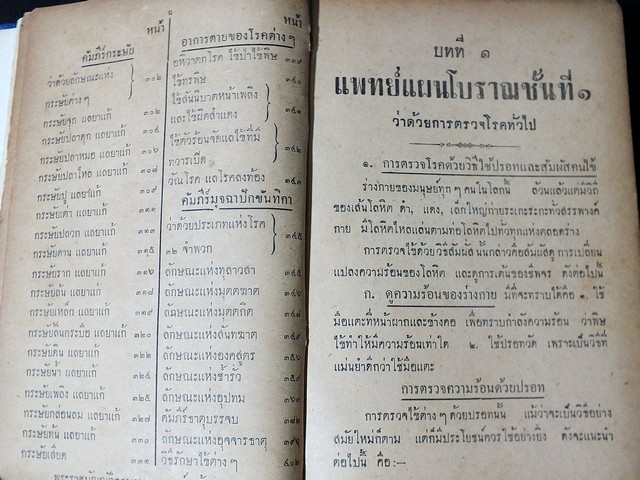 วิธีตรวจโรค เเละ เเพทย์พิทยาสงเคราะห์ เป็นมหาตำหรับเเพทย์เเผนโบราณเเบบไสยศาสตร์ โดย ร.อ.ขุนโยธาพิทักษ์ ปกแข็ง ปี 2501