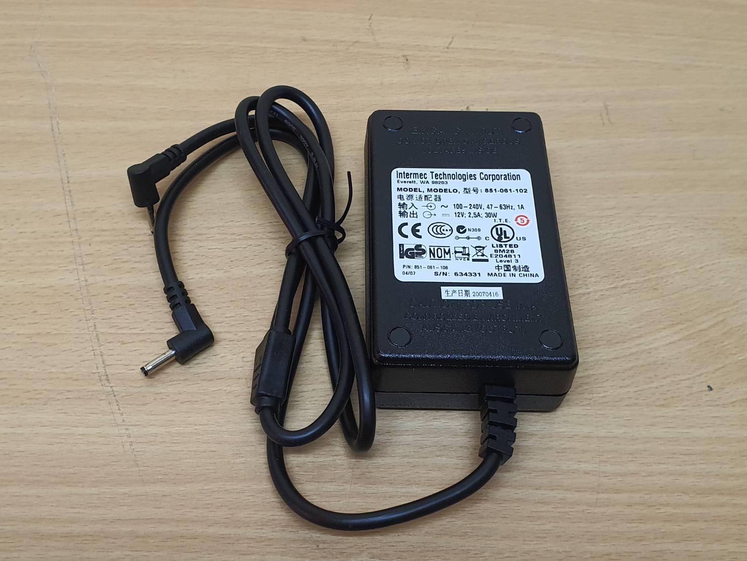 อแดปเตอร์ INTERMEC 851-061-102 ใช้คู่กับ 700 Series 700c
