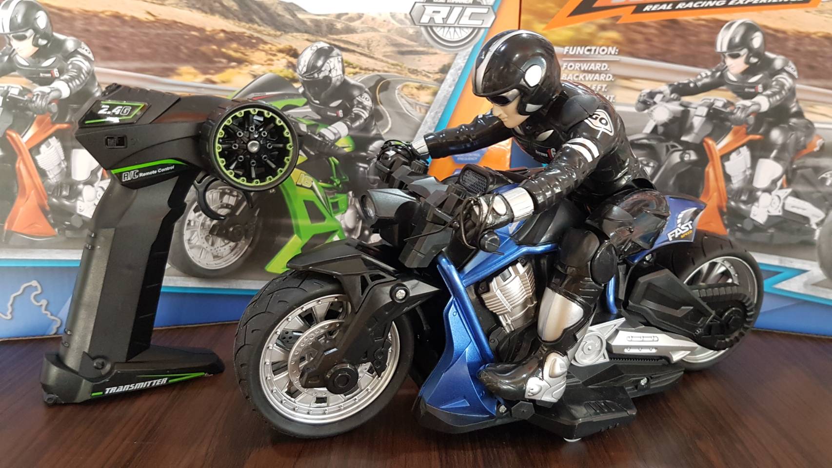 มอเตอร์ไซค์บังคับ สเกล 1:10