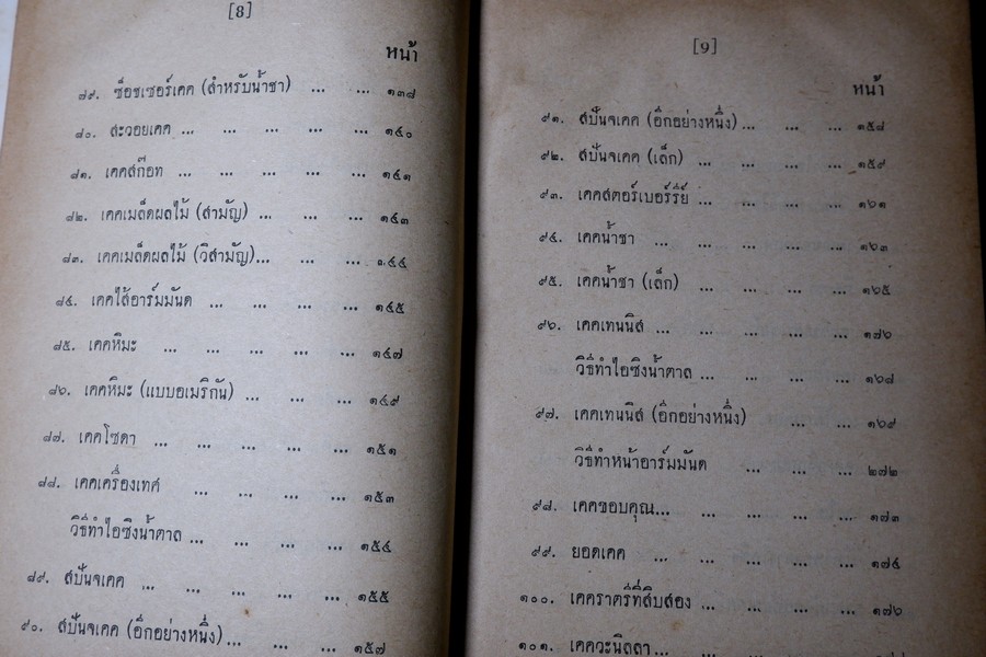 วิธีทำขนมเคค โดย ม.จ.หญิง จันทร์เจริญ รัชนี ปกเเข็ง ปี 2503