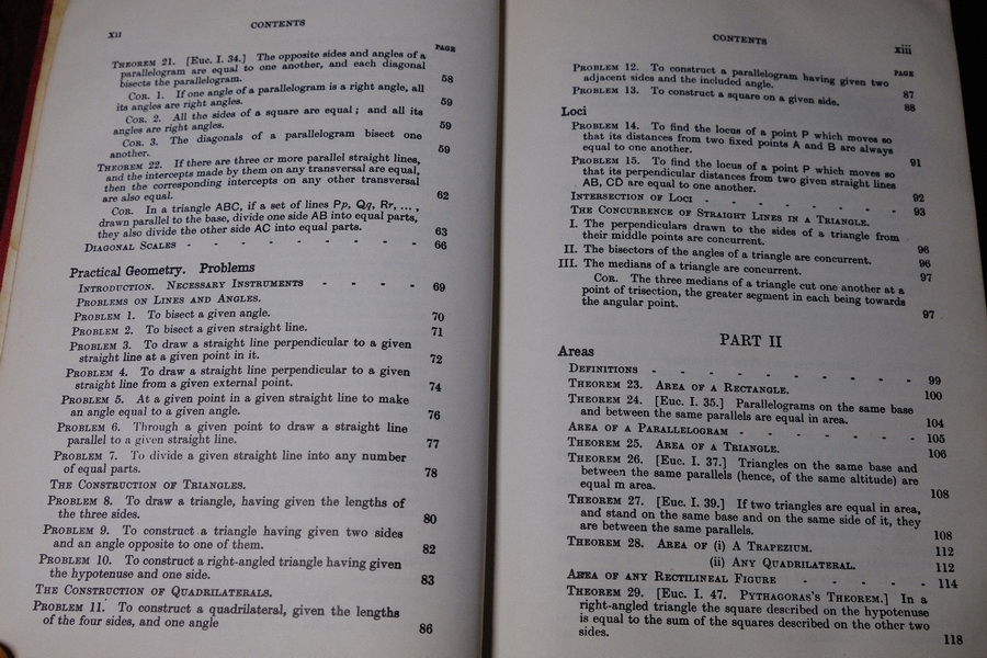 A School Geometry Part 1-6 by H.S.HALL & F.H.STEVENS ปกแข็ง ปี 1967