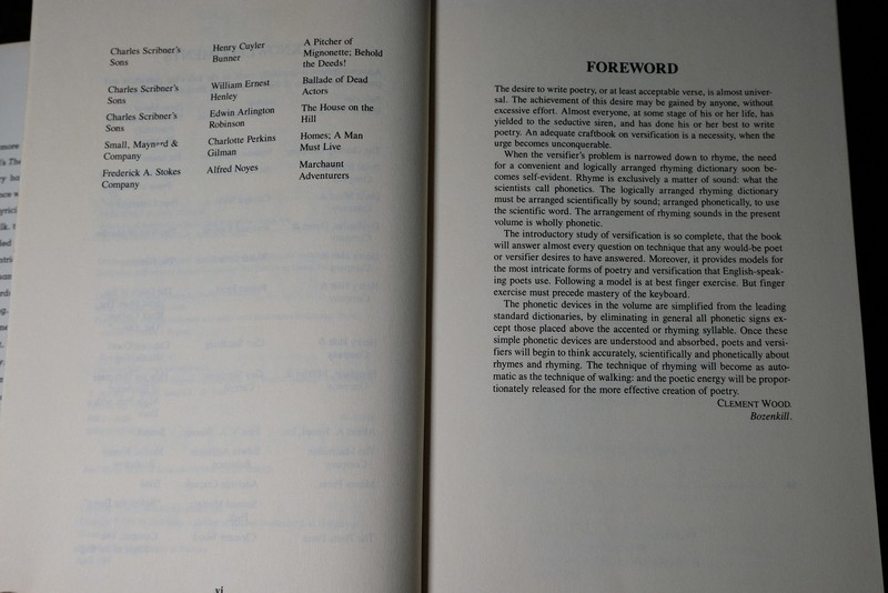 the complete rhyming dictionary by clement wood and ronald bogus