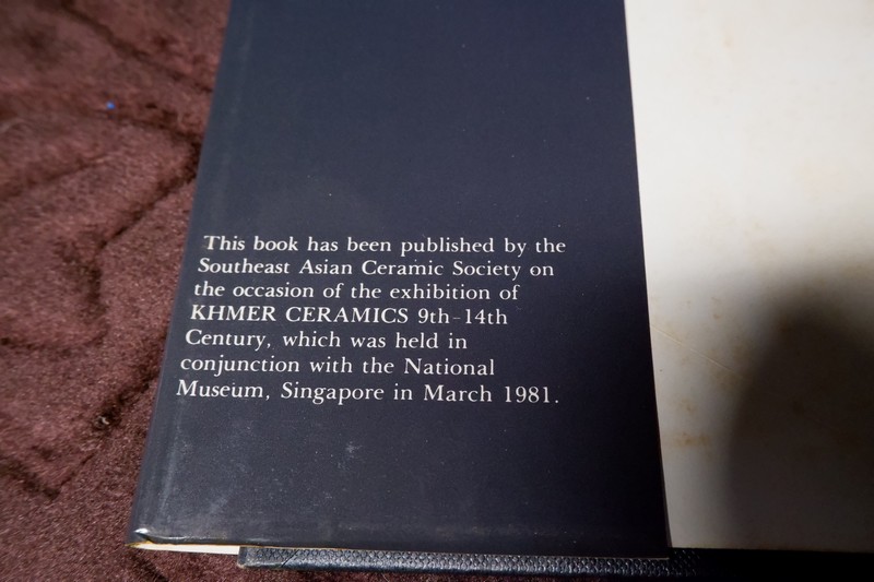 KHMER CERAMICS 9th-14th Century by Southeast Asian Ceramics Society ปกเเข็ง ปี 1981