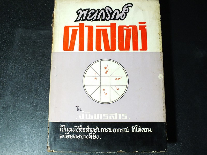 พยากรณ์ศาสตร์ โดย จันทรสาร (ภูมิ กาญจนนัษฐายี) ปกเเข็ง 416 หน้า ปี 2511