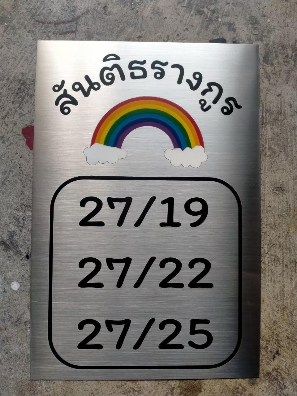 ป้ายเลขที่บ้าน แผ่นเรียบกัดกรดอ