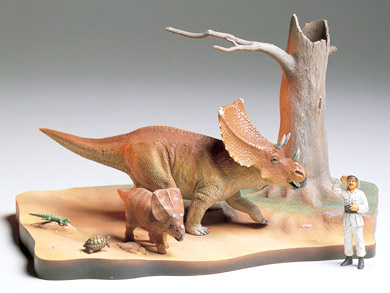 Chasmosaurus Diorama Set