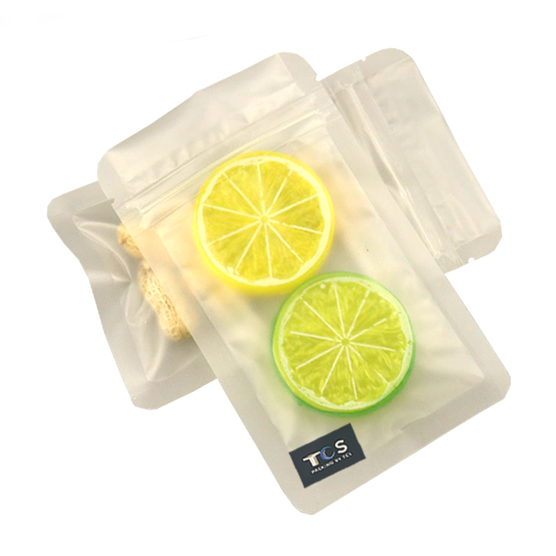 ถุงพลาสติกขุ่น ซิปล็อคตั้งไม่ได้ (ก้นแบน)