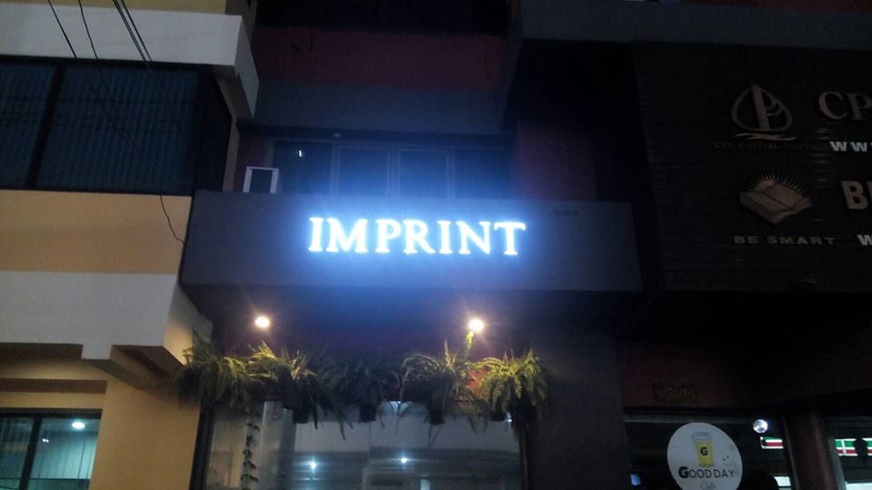 อักษรไฟออกหน้า #IMPRINT ติดตั้งป้าย หน้า #โรงพยาบาลกรุงเทพ #พระราม9
