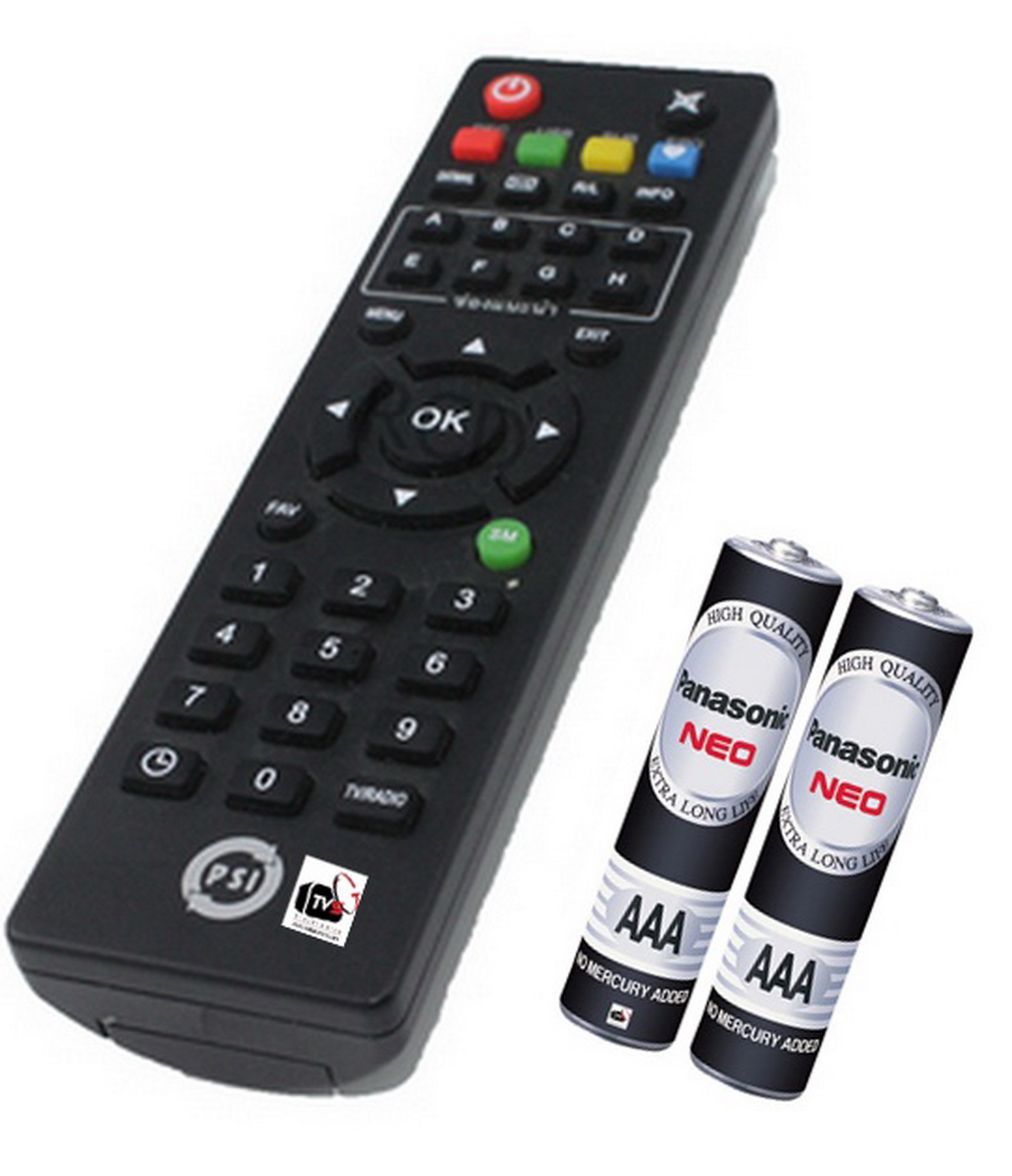 PSI รีโมท สำหรับเครื่อง PSI SX OK OKX + ถ่านรีโมท Panasonic ขนาด AAA 2 ก้อน