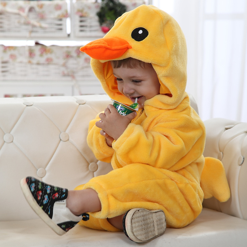 ชุดนอนมาสคอต / แฟนซี เด็ก เป็ด Duck