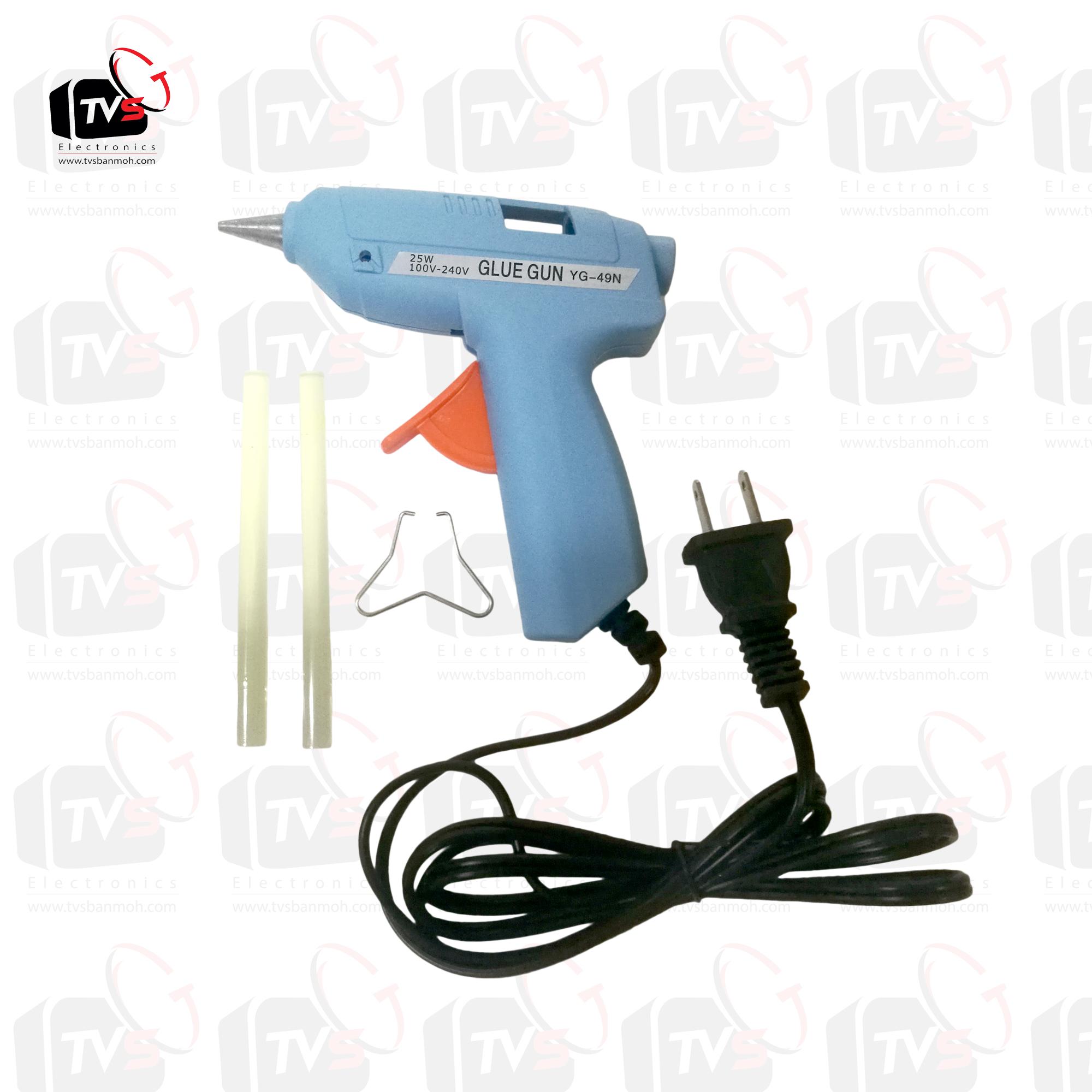 YUGO YG-49N ปืนยิงกาว ใช้กับกาวแท่งขนาดเส้นผ่าศูนย์กลาง 7mm 25W พร้อมกาวแท่งใส 10แท่ง