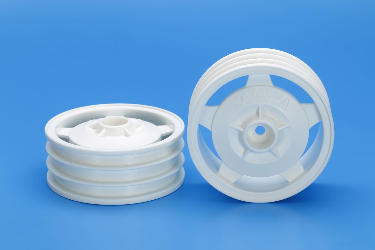 2WD Buggy Front Star-Dish Wheel (Hex Hub, White)
