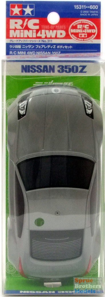 R/C Mini 4WD Nissan 350Z Body Parts Set.