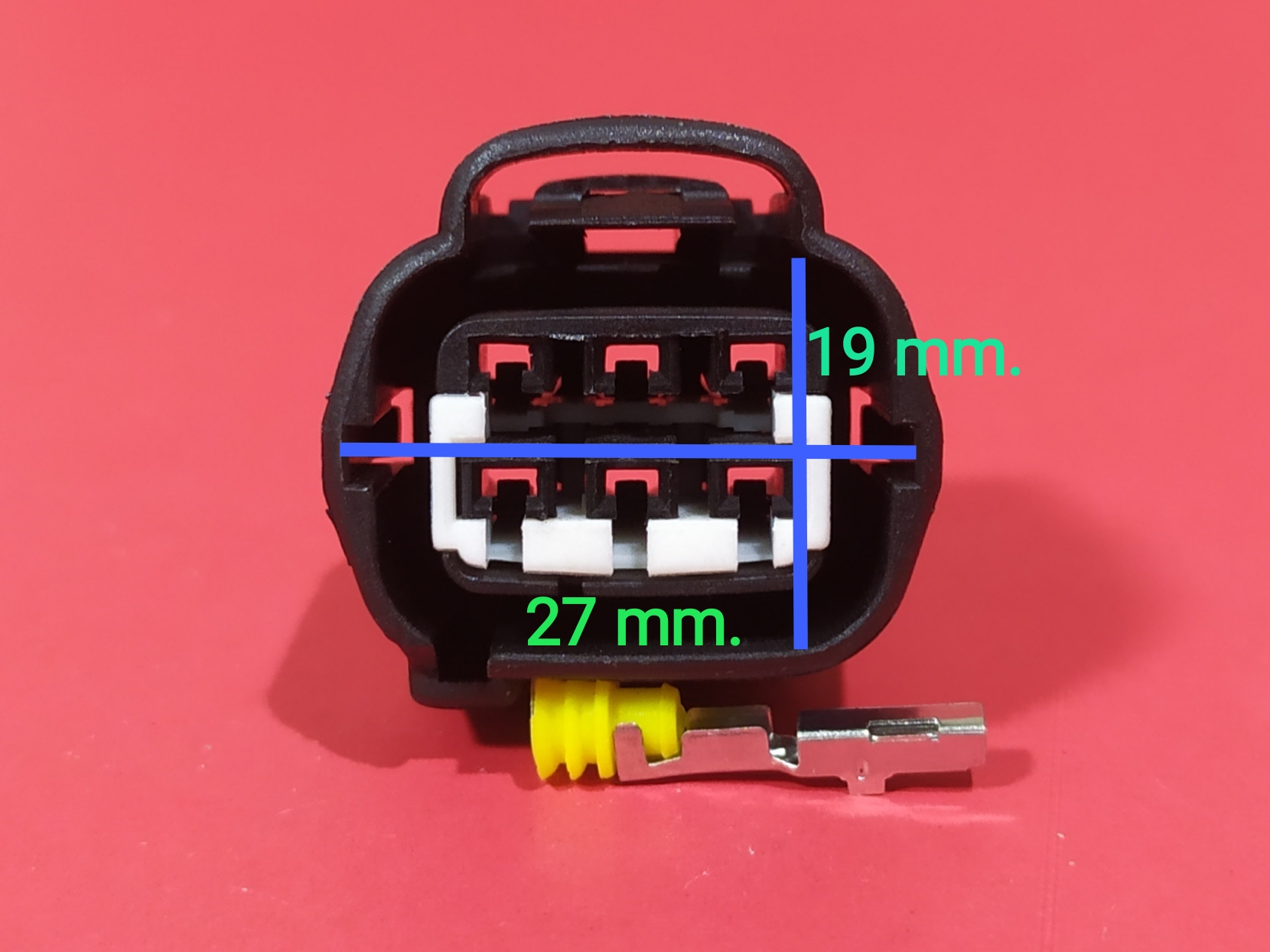 6 พิน ดำ ไฟหน้า, คันเร่ง (ร่องซ้าย) #641107