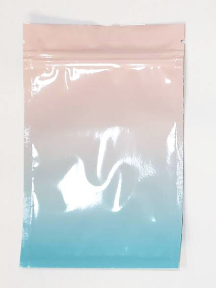 ถุงซิปล็อคตั้งไม่ได้ (ก้นแบน) - ฟอยล์สี (เมทัลไลท์)