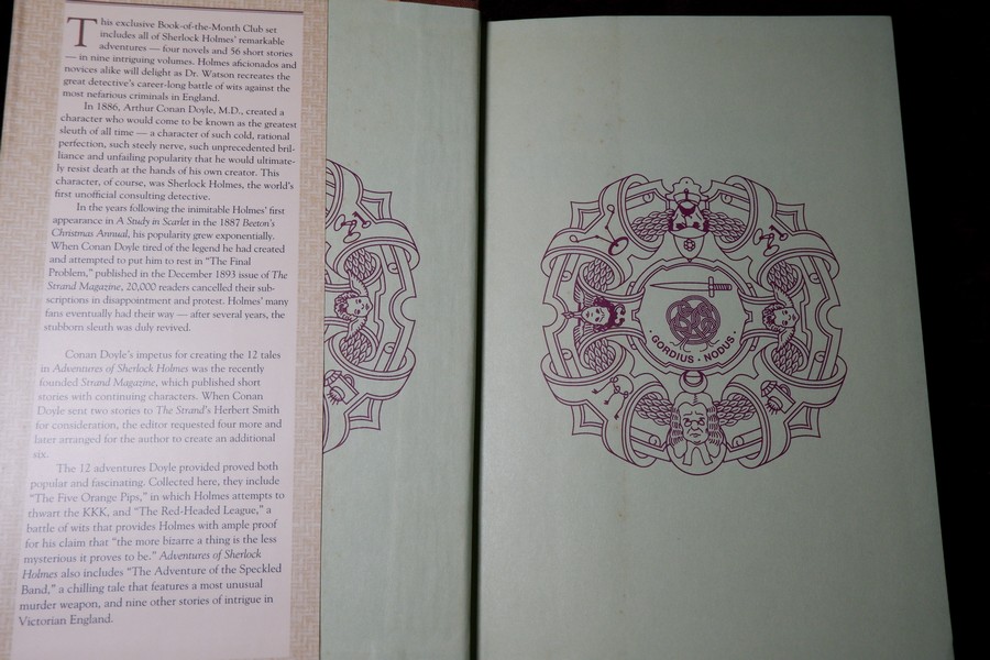 ชุด sherlock holmes by sir artur conan doyle ปกเเข็ง 8 เล่ม ปี 1994 (print in usa)