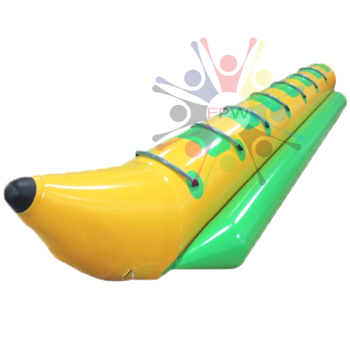 รายละเอียดเรือกล้วย Banana Boat 7 ที่นั่ง ( FunParkworldthaland ) จำหนวนผู้เล่น 4 ที่นั่ง วัสดุ: 0.9mm PVC สีท่านสามารถกำหนดสีเองได้ สีฟ้า, สีขาว, สีเหลืองฯลฯ แพคเกจใส่กระเป๋าผ้าใบกันน้ำพีวีซี + กระเป๋าทอผ้า อุปกรณ์เสริม แถมฟรี! เครื่องปั๊มลม ถุงบรรจุBana