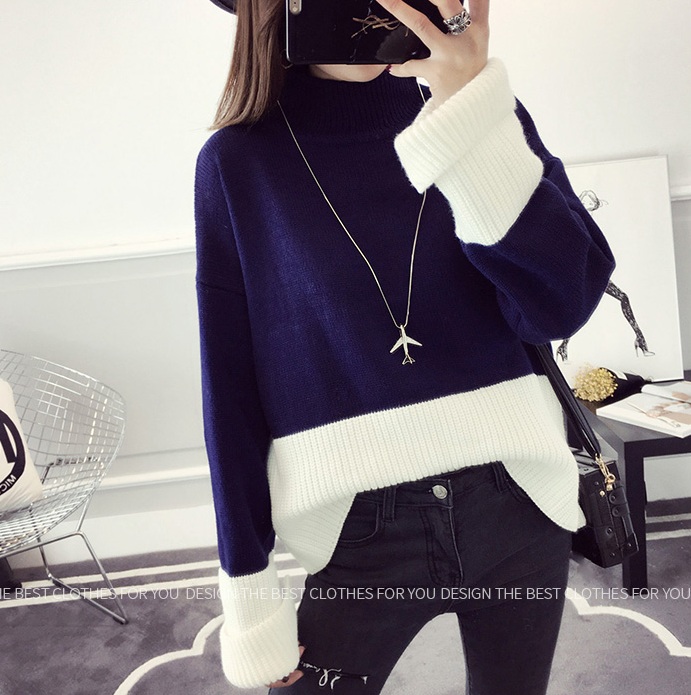 พรีออเดอร์ - เสื้อไหมพรมแฟชั่นทรงหลวม Pre - ST736 (สีกรม)